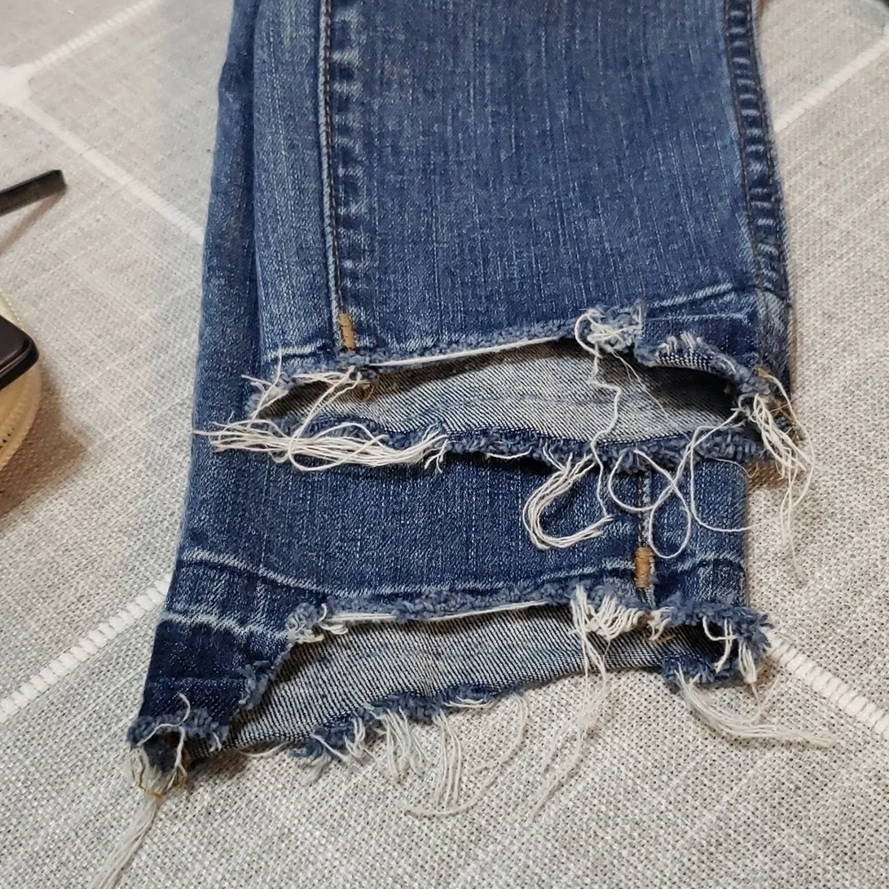 Madewell Curvy High-Rise Skinny Jeans: Drop Step-Hem,Size 24